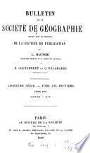 Bulletin de la Société de Géographie