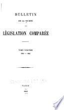 Bulletin de la Société de législation comparée