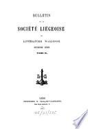 Bulletin de la Société de Littérature Wallone