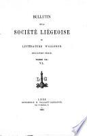 Bulletin de la Société de Littérature Wallone