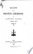Bulletin de la Société de Littérature Wallone