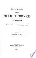 Bulletin de la Société de pharmacie de Bordeaux