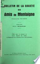 Bulletin de la Societé des amis de Montaigne