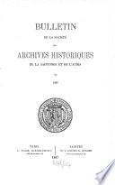 Bulletin de la Société des Archives Historiques de la Saintonge et de l'Aunis