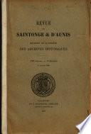Bulletin de la Société des archives historiques de la Saintonge et de l'Aunis
