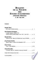 Bulletin de la Société des études océaniennes