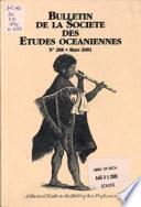 Bulletin de la Société des études océaniennes (Polynésie orientale).