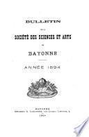 Bulletin de la Société des sciences & arts de Bayonne
