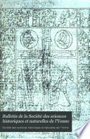 Bulletin de la Société des sciences historiques et naturelles de l'Yonne