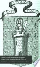 Bulletin de la Société des sciences historiques et naturelles de l'Yonne