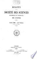 Bulletin de la Société des Sciences Historiques et Naturelles de l'Yonne