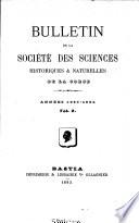 Bulletin de la Société des Sciences Historiques et Naturelles de la Corse