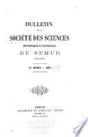 Bulletin de la Société des sciences historiques et naturelles de Semur-en-Auxois (Côtes-d'Or).