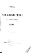 Bulletin de la Société des sciences naturelles de Neuchâtel