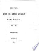Bulletin de la Société des Sciences Naturelles de Neuchâtel