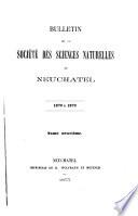 Bulletin de la Société des sciences naturelles de Neuchâtel