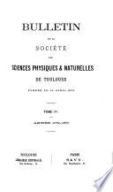 Bulletin de la Société des sciences physiques & naturelles de Toulouse ...
