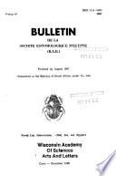 Bulletin de la Société entomologique d'Égypte