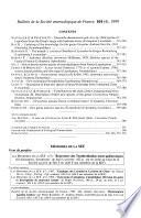 Bulletin de la Société entomologique de France