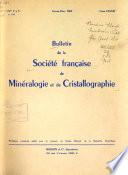 Bulletin de la Société française de minéralogie et de cristallographie