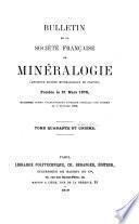 Bulletin de la Société française de minéralogie