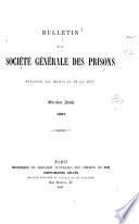 Bulletin de la Société générale des prisons