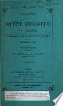 Bulletin de la Société géologique de France