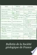 Bulletin de la Société géologique de France