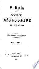 Bulletin de la Société Géologique de France