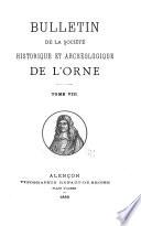 Bulletin de la Société historique et archéologique de l'Orne