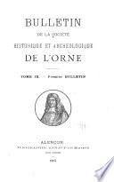 Bulletin de la Société historique et archéologique de l'Orne
