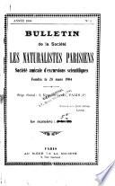 Bulletin de la Société Les naturalistes parisiens