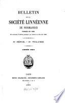 Bulletin de la Société Linnéenne de Normandie