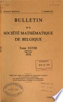 Bulletin de la Société mathématique de Belgique