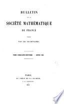 Bulletin de la Société mathématique de France