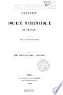 Bulletin de la Société mathématique de France
