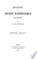 Bulletin de la Société mathématique de France