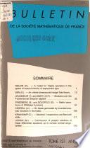 Bulletin de la Société mathématique de France