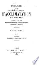 Bulletin de la Société nationale d'acclimatation de France