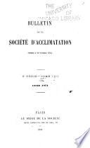Bulletin de la Société nationale d'acclimatation de France