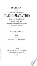 Bulletin de la Société nationale d'acclimatation de France