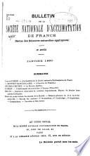 Bulletin de la Société nationale d'acclimatation de France