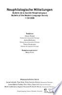 Bulletin de la Société Néophilologique