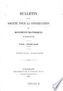 Bulletin de la Société pour la Conservation des Monuments Historiques d'Alsace