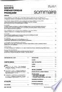 Bulletin de la Société préhistorique française