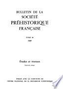 Bulletin de la Société préhistorique française