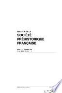 Bulletin de la Société préhistorique française