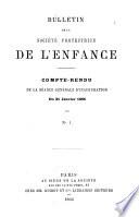 Bulletin de la Société Protectrice de l'Enfance