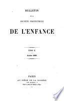 Bulletin de la Société Protectrice de l'Enfance