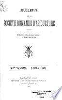 Bulletin de la Société romande d'apiculture